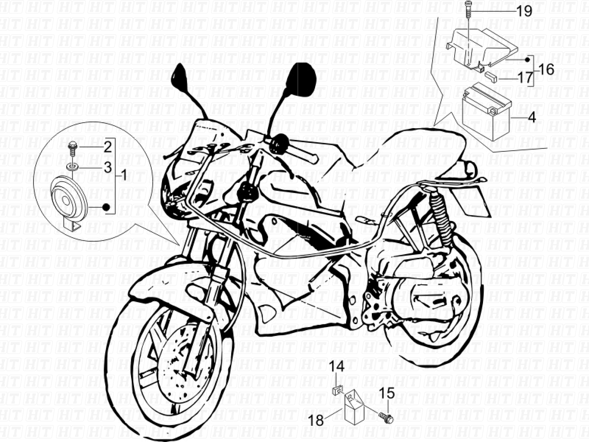 Schalter mit Fernbedienung 12V  Heavy Tuned: Günstige Preise für  Rollerteile, Motorrad Ersatzteile, Mofa, Vespa & mehr