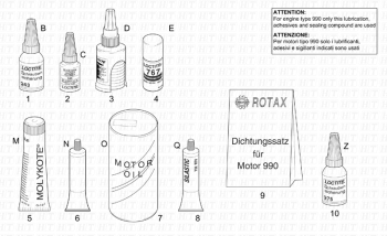 Dicht und Schmiermittel ETV 1000 Capo Nord E2 NOABS 2001-2003 EMEA, NAFTA) ZD4PS000,ZD4PS001,ZD4PSC