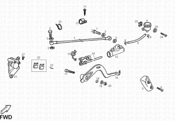 Bremse hinten Senda R 50 X-Trem 3ed E2 2007 ( VTHSR1D1A,VTHSR1F1A,VTHSR1E1A