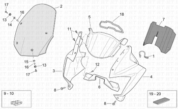 Vorderkörper I  RALLY ETV 1000 Capo Nord E2 NOABS 2001-2003 EMEA, NAFTA) ZD4PS000,ZD4PS001,ZD4PSC