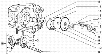 Wipphebel Trägereinheit Hexagon GTX 125 ZAPM20000