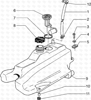 Treibstofftank Hexagon 125 EXS1T00010001