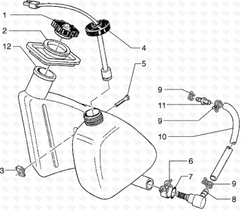 Öl Tank Hexagon 125 EXS1T00010001