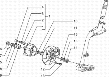Scheibenbremse Hexagon 125 EXS1T00010001
