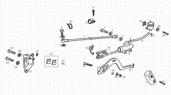 Bremse hinten Senda R 50 X-Trem 2 edicion E2 2005 ( VTHSR1A1A,VTHSR1B1A,VTHSR1C1A