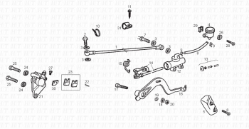 Bremse hinten Senda R 50 X-Trem 2a edicion 2003 ( VTHSDR1EB