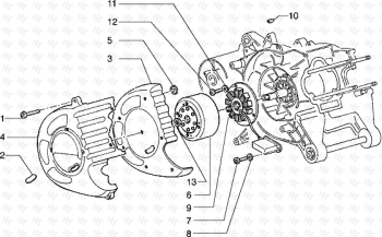 Schwungrad Magnet Hexagon 125 EXS1T00010001
