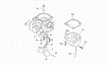 Vergaser III Leonardo ST 125-150 4T 2001-2004 (EMEA, APAC, LATAM) ZD4MB05,ZD4MB06,ZD4MB07,ZD4MBA5,ZD4TB