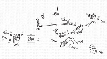 Bremse hinten Senda R 50 X-Trem 3ed E2 2006 ( VTHSR1D1A,VTHSR1E1A,VTHSR1F1A