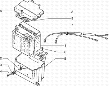 Batterie Hexagon 125 EXS1T00010001