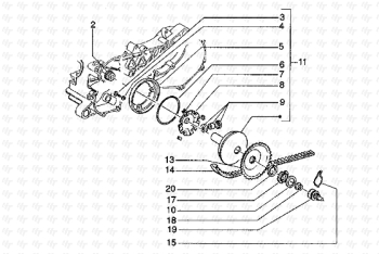 Treibende Riemenscheibe Hexagon LXT ZAPM06000
