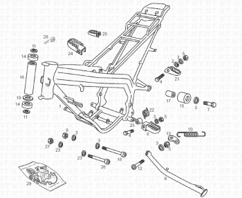 Zentraler Ständer Senda R 50 X-Trem E2 2004 ( 