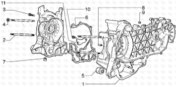 KURBELGEHÄUSE Hexagon GTX 125 ZAPM20000