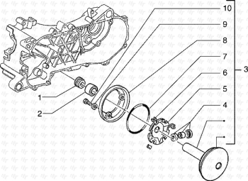 Treibende Riemenscheibe Hexagon 125 EXS1T00010001