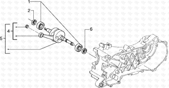 Kurbelwelle Hexagon 125 EXS1T00010001