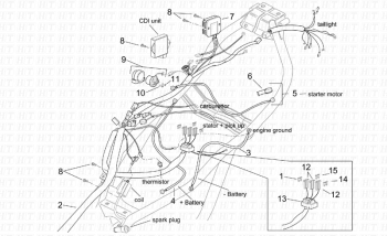 Elektrik I Leonardo ST 125-150 4T 2001-2004 (EMEA, APAC, LATAM) ZD4MB05,ZD4MB06,ZD4MB07,ZD4MBA5,ZD4TB