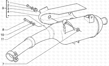 Schalldämpfer Hexagon GTX 125 ZAPM20000