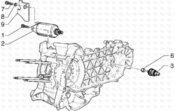 Stater  Elektrischer Anlasser Hexagon GTX 125 ZAPM20000