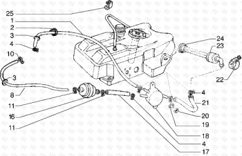 Benzin Pumpe Hexagon GTX 125 ZAPM20000