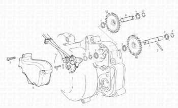 Öl Pumpe Senda R 50 X-Trem 3ed E2 2006 ( VTHSR1D1A,VTHSR1E1A,VTHSR1F1A