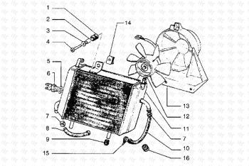 Wasserkühler Hexagon LX ZAPM05000