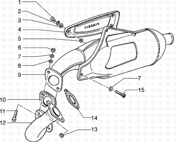 Schalldämpfer Hexagon 125 EXS1T00010001
