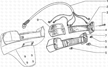 Rücklicht Hexagon 125 EXS1T00010001