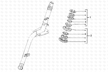 Kugellager mit Lenkung Hexagon LXT ZAPM06000