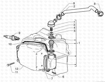 Ventil zur Ölentlüftung Super Exagon GTX 12" 