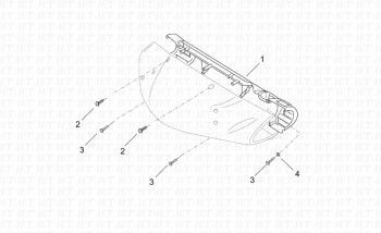 Vorderkörper  Armaturenbrett Leonardo ST 125-150 4T 2001-2004 (EMEA, APAC, LATAM) ZD4MB05,ZD4MB06,ZD4MB07,ZD4MBA5,ZD4TB