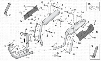 Schalldämpfer ETV 1000 Capo Nord E2 NOABS 2001-2003 EMEA, NAFTA) ZD4PS000,ZD4PS001,ZD4PSC
