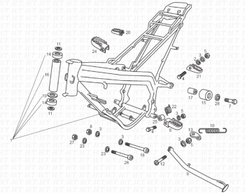 Rahmen/Karosserie Senda R 50 X-Treme 2T E2 2010 ( VTHSR1D1A