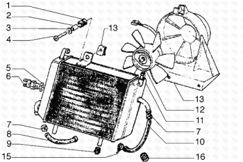 Wasserkühler Hexagon GTX 125 ZAPM20000