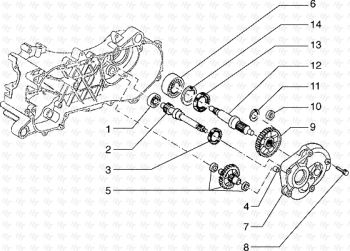Radwelle hinten Hexagon 125 EXS1T00010001