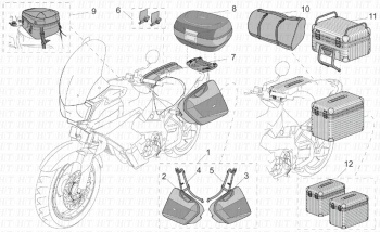 Acc.  Top/Koffer, Seitenkoffer ETV 1000 Capo Nord E2 NOABS 2001-2003 EMEA, NAFTA) ZD4PS000,ZD4PS001,ZD4PSC