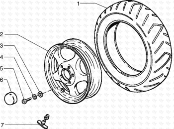 Vorderrad Hexagon 125 EXS1T00010001