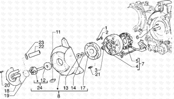 Schwungrad Magnet Hexagon GTX 125 ZAPM20000