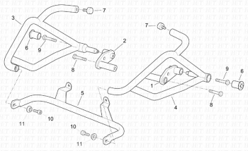 Frontschutz  RALLY ETV 1000 Capo Nord E2 NOABS 2001-2003 EMEA, NAFTA) ZD4PS000,ZD4PS001,ZD4PSC