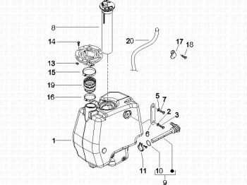Treibstofftank Runner SP 50 2005-2006 ( ZAPC46100
