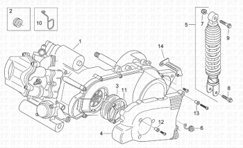 Motor Leonardo ST 125-150 4T 2001-2004 (EMEA, APAC, LATAM) ZD4MB05,ZD4MB06,ZD4MB07,ZD4MBA5,ZD4TB