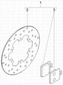 Bremsen Kit / Satz Runner SP 50 2005 ( ZAPC461000