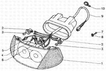 SCHEINWERFER Super Hexagon GTX 125 ZAPM200002000001