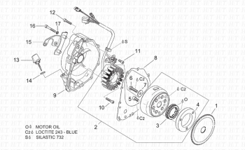 Zündung Leonardo ST 125-150 4T 2001-2004 (EMEA, APAC, LATAM) ZD4MB05,ZD4MB06,ZD4MB07,ZD4MBA5,ZD4TB
