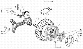 Hinterrad Super Hexagon GTX 125 ZAPM200002000001
