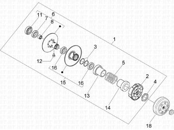 angetriebene Riemenscheibe / Wandler Runner SP 50 2005 ( ZAPC461000